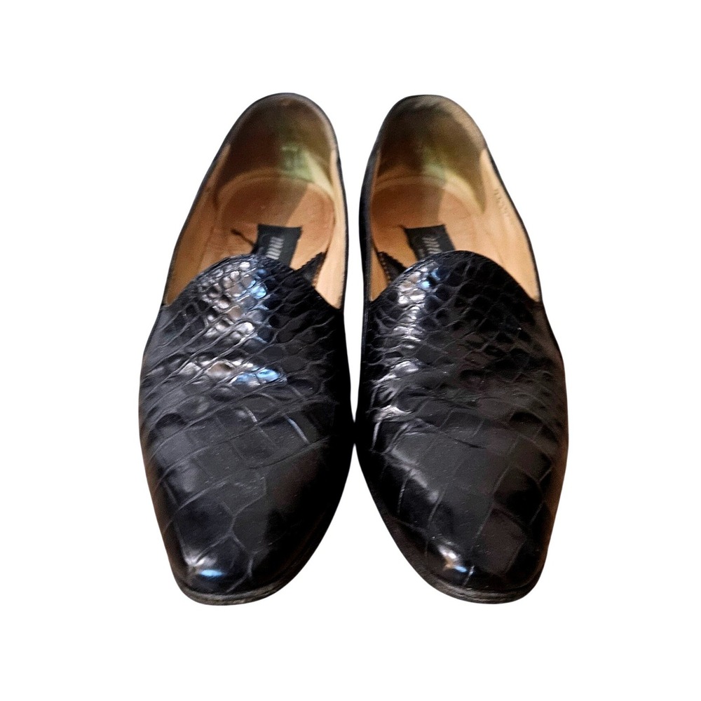 Mauri‎ Italy Men's 9 M Genuine Crocodile Alligator Loafers Exotic Skin Slip Ons